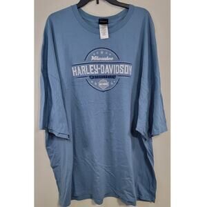 Harley Davidson Shirt Mens Size 5XL Biker Milwaukee, WI Classic Casual Biker